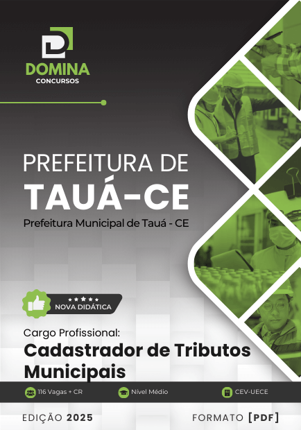 Novo Material: Apostila Cadastrador de Tributos Municipais Tauá CE 2025