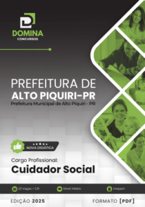 Novo Material: Apostila Cuidador Social Alto Piquiri PR 2025