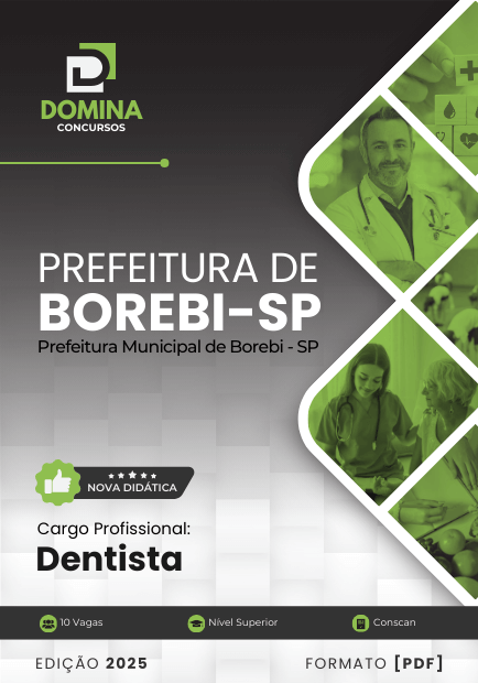 Novo Material: Apostila Dentista Borebi SP 2025