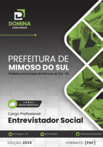 Novo Material: Apostila Entrevistador Social Mimoso do Sul ES 2025