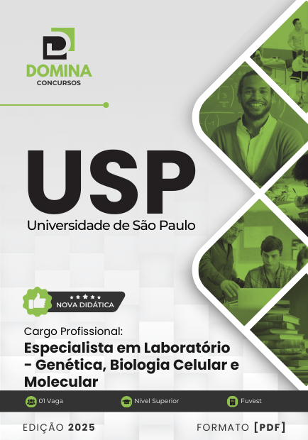 Novo Material: Apostila Especialista em Laboratório Genética USP 2025