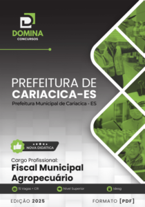 Novo Material: Apostila Fiscal Municipal Agropecuário Cariacica ES 2025