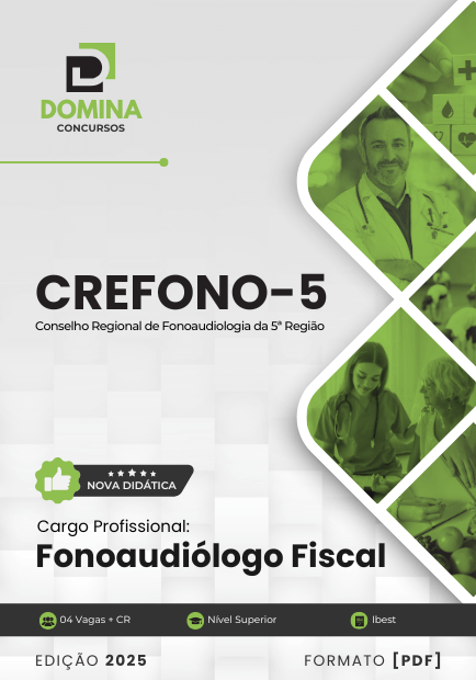 Novo Material: Apostila Fonoaudiólogo Fiscal CREFONO 5 2025