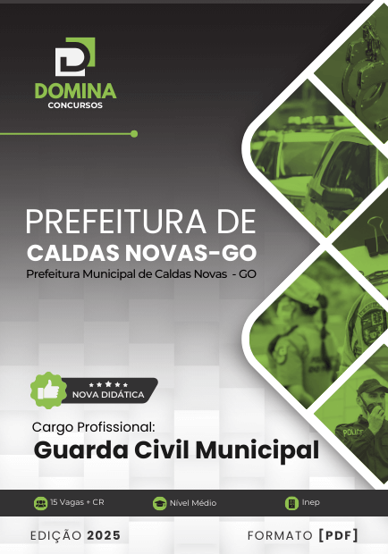 Novo Material: Apostila Guarda Civil Municipal Caldas Novas GO 2025