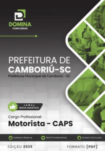 Novo Material: Apostila Motorista CAPS Camboriú SC 2025