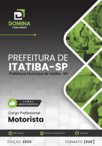 Novo Material: Apostila Motorista Itatiba SP 2025