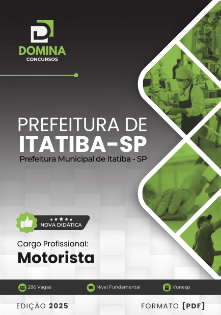 Novo Material: Apostila Motorista Itatiba SP 2025