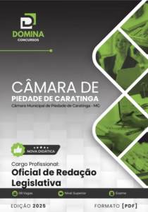 Novo Material: Apostila Oficial Redação Legislativa Câmara Piedade Caratinga MG 2025