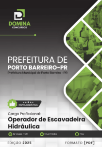 Novo Material: Apostila Operador Escavadeira Hidráulica Porto Barreiro PR 2025
