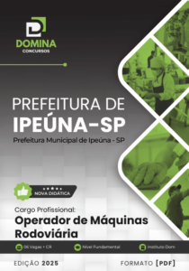 Novo Material: Apostila Operador de Máquinas Rodoviárias Ipeúna SP 2025