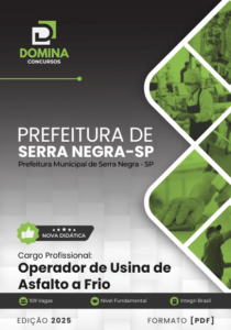 Novo Material: Apostila Operador de Usina de Asfalto Serra Negra SP 2025