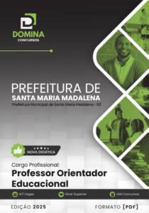 Novo Material: Apostila Professor Orientador Educacional Santa Maria Madalena RJ 2025