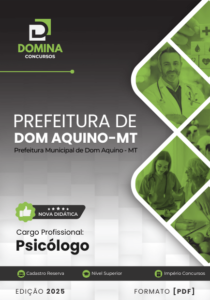 Novo Material: Apostila Psicólogo Dom Aquino MT 2025