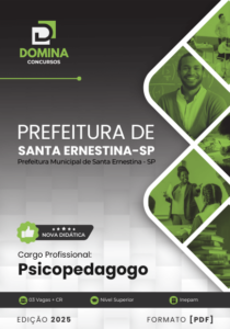 Novo Material: Apostila Psicopedagogo Santa Ernestina SP 2025