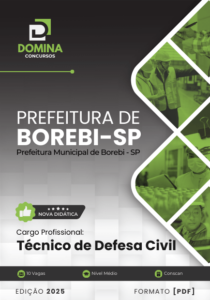 Novo Material: Apostila Técnico de Defesa Civil Borebi SP 2025