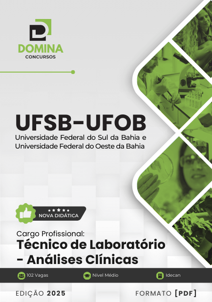 Novo Material: Apostila Técnico de Laboratório Análises Clínicas UFSB 2025
