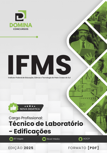 Novo Material: Apostila Técnico de Laboratório Edificações IFMS 2025