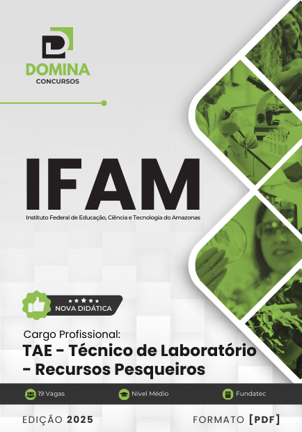 Novo Material: Apostila Técnico de Laboratório Recursos Pesqueiros IFAM 2025