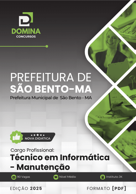 Novo Material: Apostila Técnico em Informática – Manutenção São Bento MA 2025