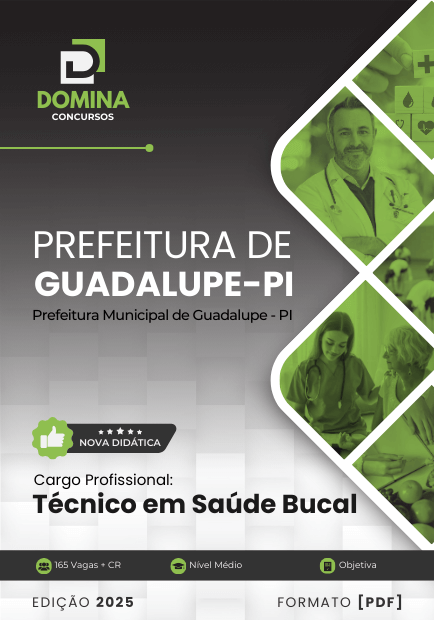 Novo Material: Apostila Técnico em Saúde Bucal Guadalupe PI 2025