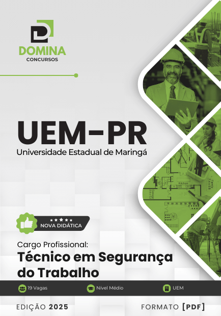 Novo Material: Apostila Técnico em Segurança do Trabalho UEM PR 2025