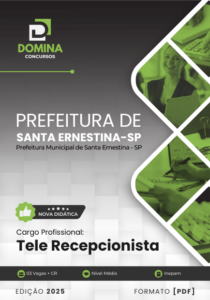 Novo Material: Apostila Tele Recepcionista Santa Ernestina SP 2025