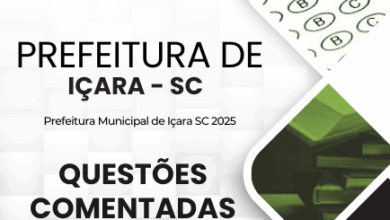 Novo Material: 120 Questões Comentadas Içara SC 2025