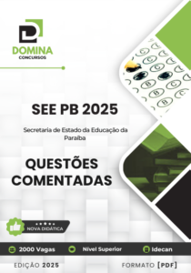 Novo Material: 140 Questões Comentadas SEE PB 2025