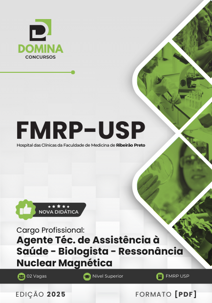 Novo Material: Apostila Agente Técnico Biologista Ressonância Nuclear FMRP 2025