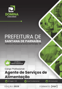 Novo Material: Apostila Agente de Serviços de Alimentação Santana de Parnaíba SP 2025