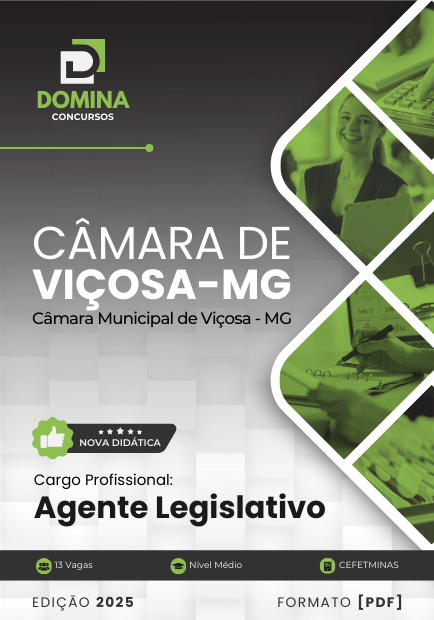 Novo Material: Apostila Agente legislativo Viçosa MG 2025