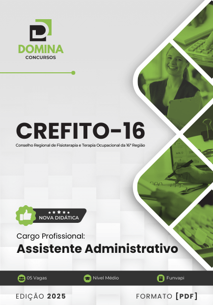 Novo Material: Apostila Assistente Administrativo CREFITO 16 2025