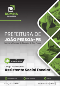 Novo Material: Apostila Assistente Social Escolar SME João Pessoa PB 2025