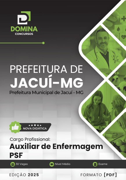 Novo Material: Apostila Auxiliar de Enfermagem PSF Jacuí MG 2025