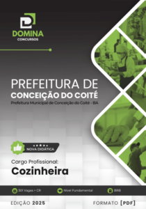 Novo Material: Apostila Cozinheira Conceição do Coité BA 2025