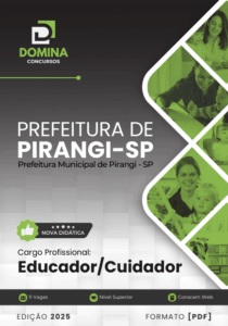 Novo Material: Apostila Educador Cuidador Pirangi SP 2025