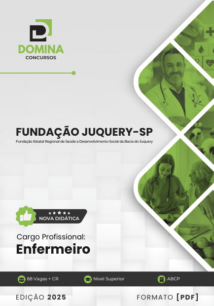 Novo Material: Apostila Enfermeiro Fundação Juquery SP 2025