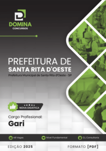 Novo Material: Apostila Gari Santa Rita D’Oeste SP 2025