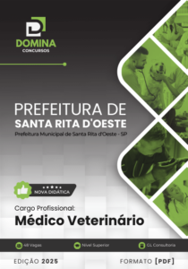Novo Material: Apostila Médico Veterinário Santa Rita D’Oeste SP 2025