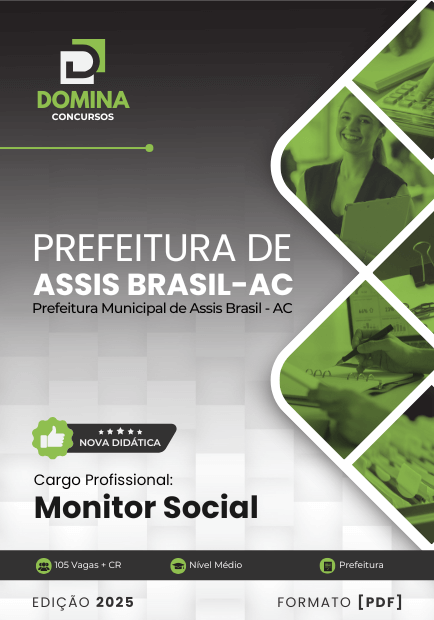 Novo Material: Apostila Monitor Social Assis Brasil AC 2025 Novo Material: Apostila Monitor Social Assis Brasil AC 2025