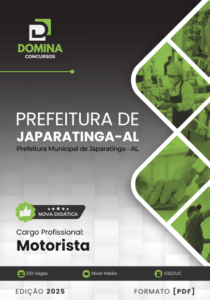 Novo Material: Apostila Motorista Japaratinga AL 2025