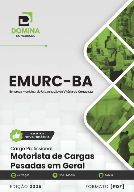 Novo Material: Apostila Motorista de Carga Pesada EMURC BA 2025