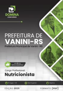Novo Material: Apostila Nutricionista Vanini RS 2025