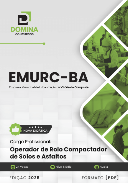 Novo Material: Apostila Operador de Rolo Compactador EMURC BA 2025
