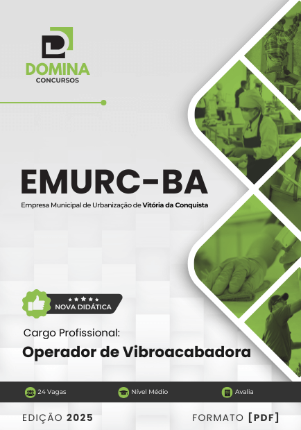 Novo Material: Apostila Operador de Vibroacabadora EMURC BA 2025