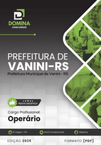 Novo Material: Apostila Operário Vanini RS 2025