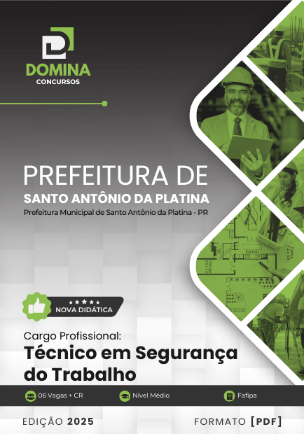 Novo Material: Apostila Técnico Segurança Trabalho Santo Antônio Platina PR 2025