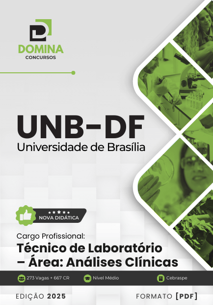 Novo Material: Apostila Técnico de Laboratório Análises Clínicas UnB DF 2025