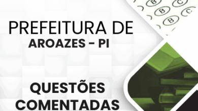 Novo Material: 120 Questões Comentadas Aroazes PI 2025