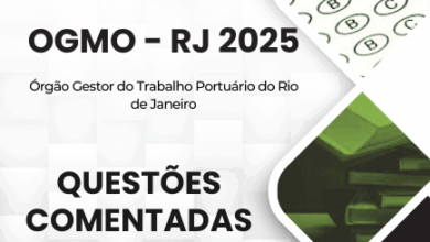 Novo Material: 120 Questões Comentadas Capatazia OGMO RJ 2025